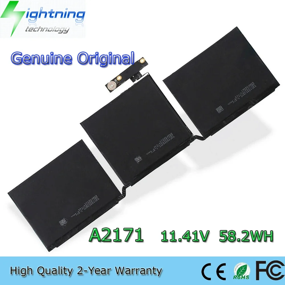 

Brand New Genuine Original A2171 11.41V 58.2Wh Laptop Battery for Apple MacBook Pro 13" A2159 EMC 3301 MUHN2LL/A etc.