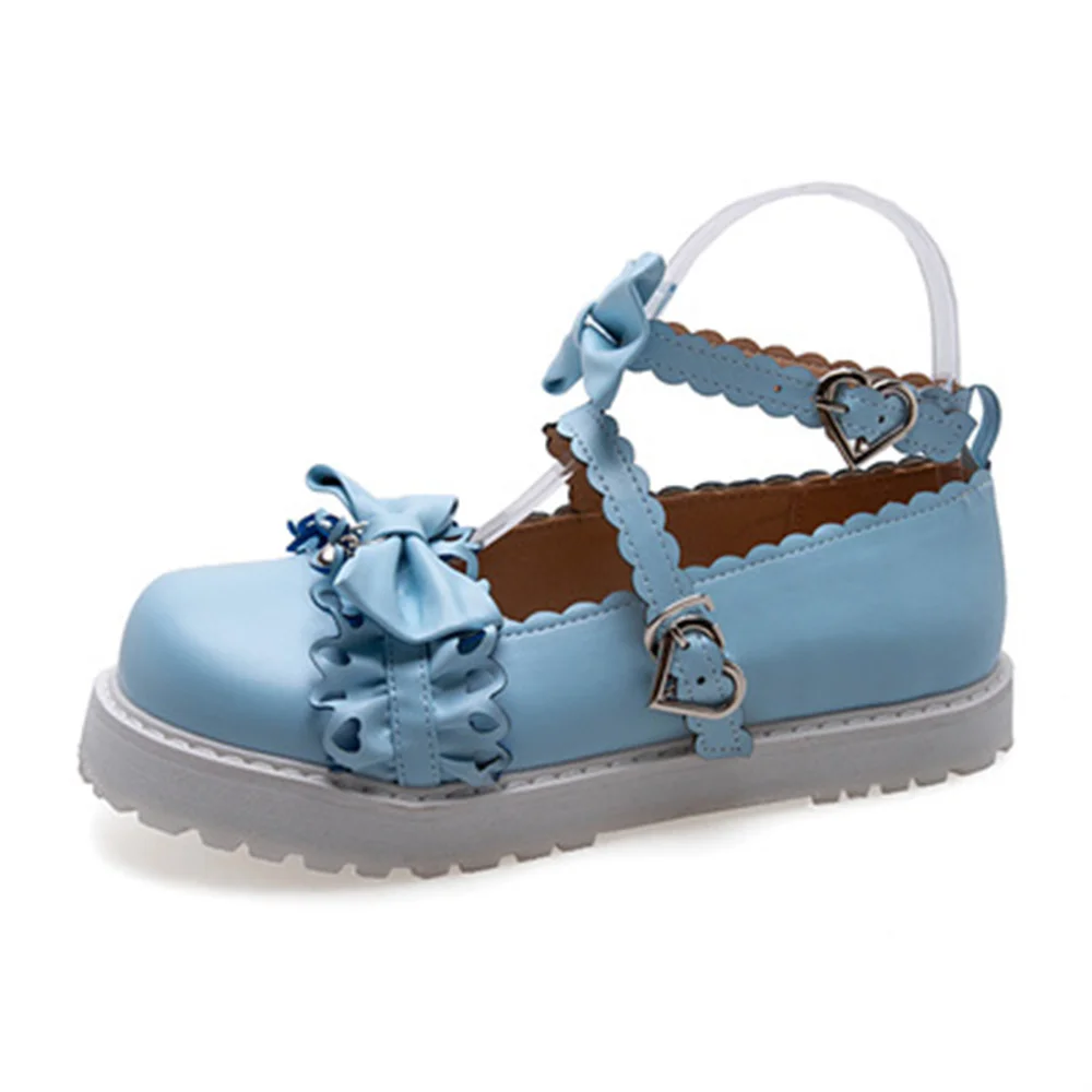 

Japanese Lolita Lace Mori Girl Shoes Low Heel Round Head Cosplay Jk Uniform Lolita Shoes Girls Lo Kawaii Bow Shoes