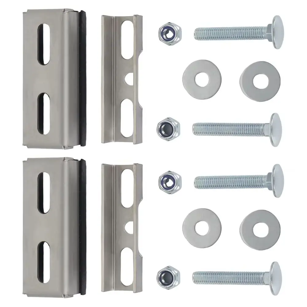 2Packs Roof Rack Mount Kits Fit For Fiat Ducato Peugeot Boxer Citroen Relay Stainless Steel Boat Van Roof Rail Mounting Brackets