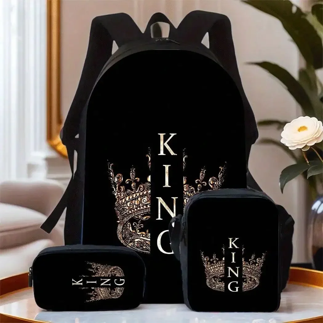 Travel Bag Featuring A Laptop Compartment, Unisex School Backpack Along With A Pencil And Crossbody Bag, Hand Washable - Daily Bag Both Men And Women