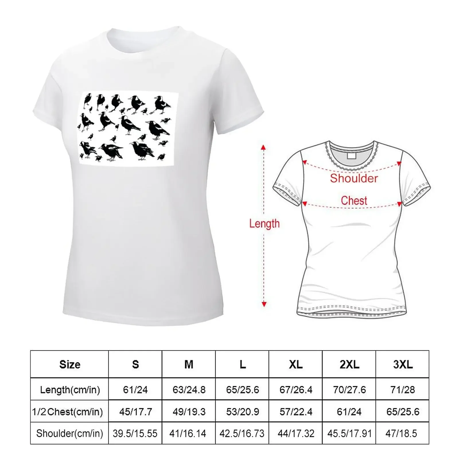 Magpie shuffle T-shirt anime clothes summer clothes kawaii clothes ariat shirts for Women