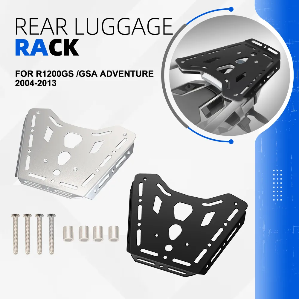 

For BMW R1200GS /GSA Adventure 2004 2005 2006-2013 Motorcycle Rear Luggage Rack Carrier Shelf Top Box Holder Support Bracket
