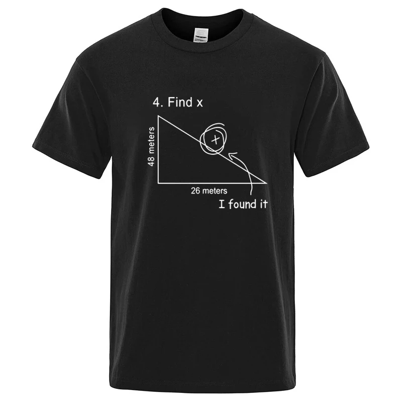 Fashion Men's High Quality T-shirt Cotton Blend Funny Mathematical Design Print Summer Casual Loose Men Clothing Male Tops Tees