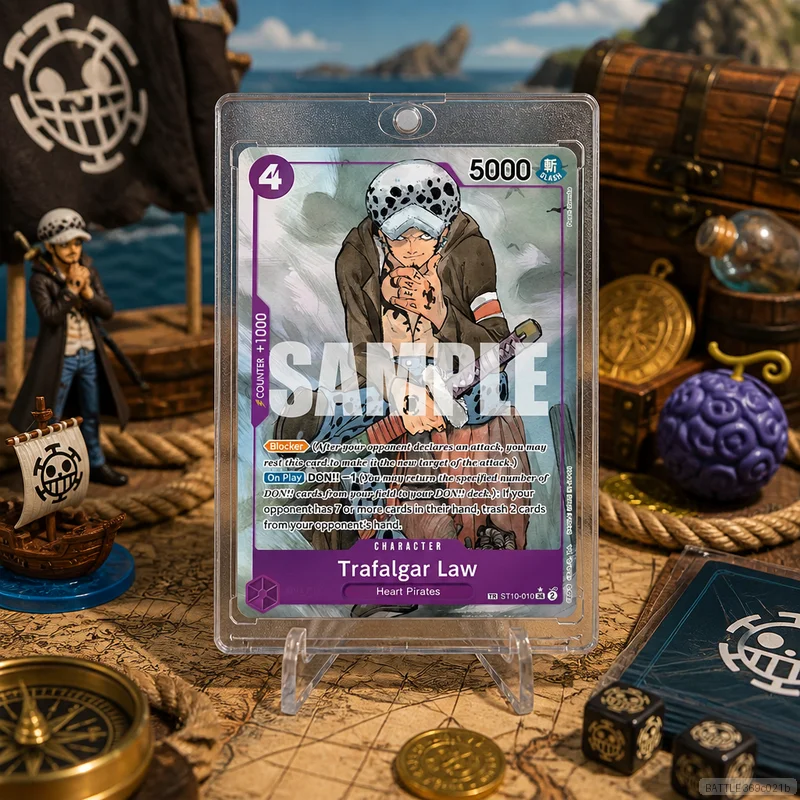 Tarjetas Coleccionables Trafalgar Law ST10-010 en DIY OPCG, Tarjetas Individuales Hechas a Mano, Juego Clásico de Anime, Regalo, Juguete, Set de 5/10 Piezas