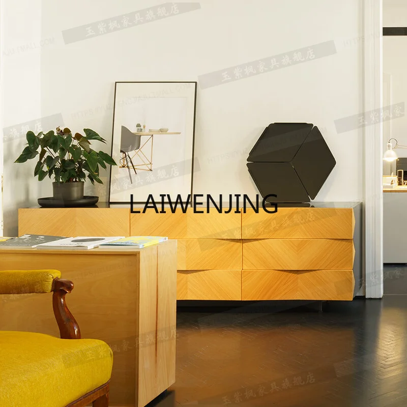 MJY Italian oak medieval master bedroom storage bedside storage decorative drawer cabinet