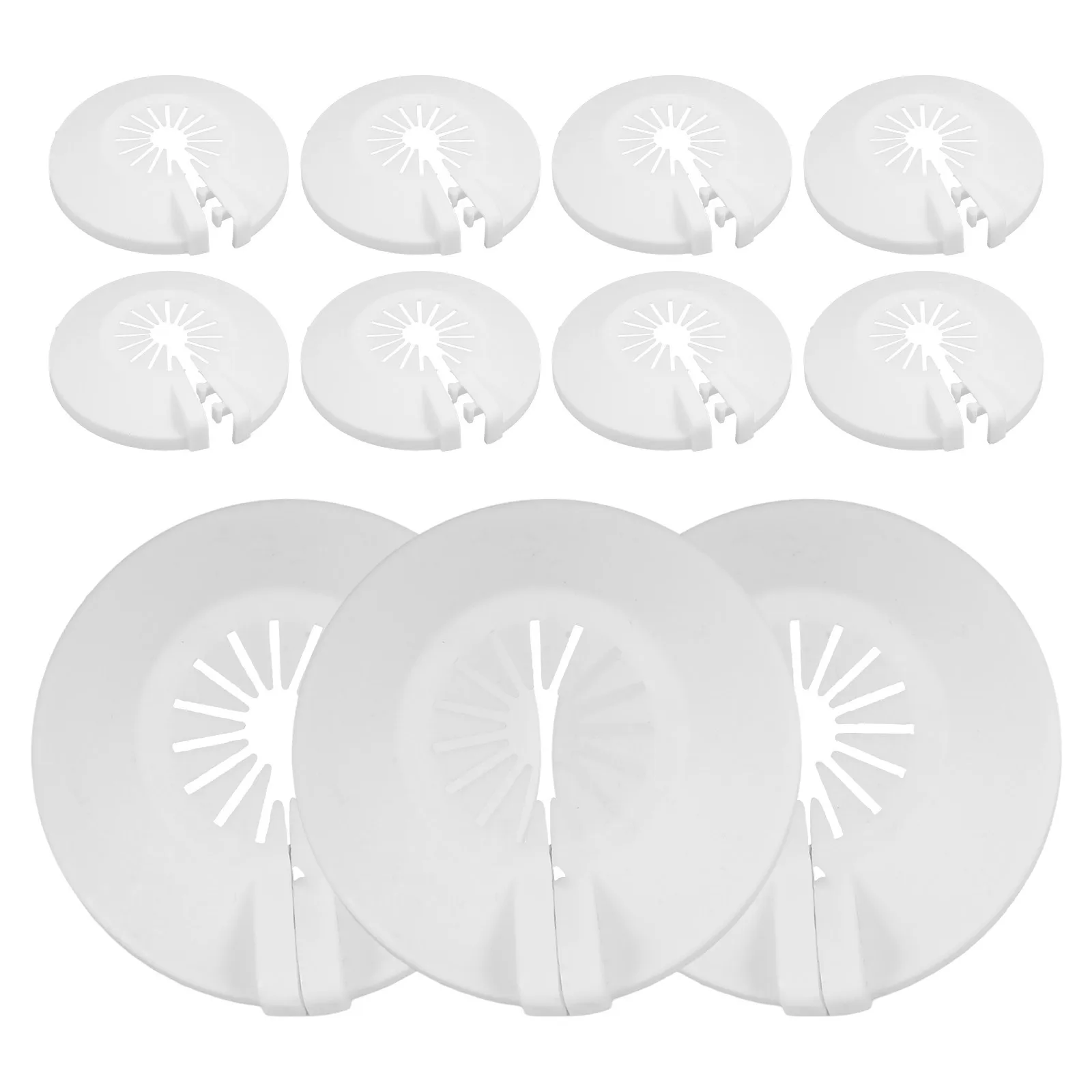 أغطية رأس رشاش الحريق 10 قطعة لوحات شعار حماية شفة جدارية بلاستيكية لتزيين الأنابيب 15 مللي متر 20 مللي متر