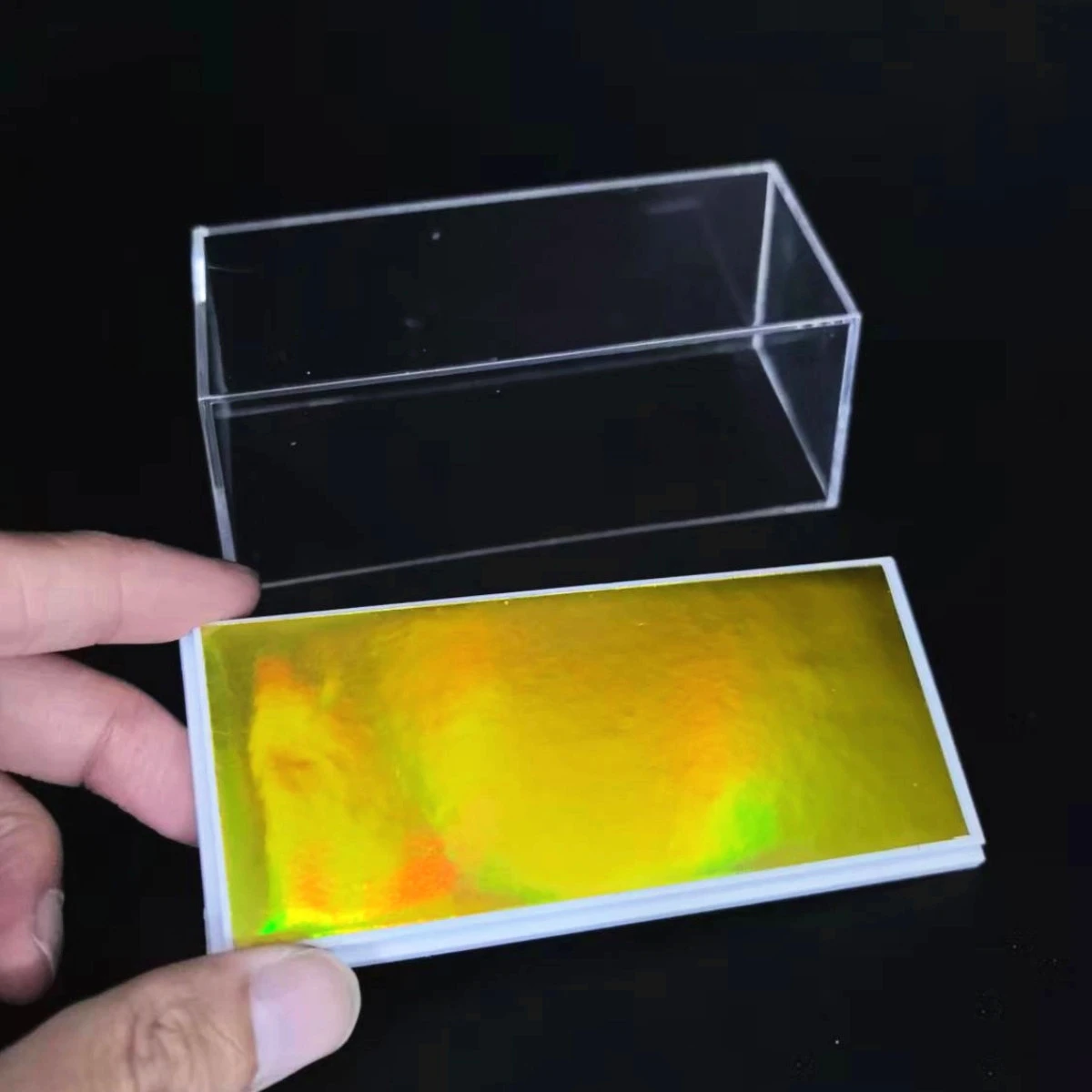 صندوق عرض أكريليك 4.1 "x 1.8" لمقياس 1:64 1:87 نموذج سيارة تحصيل حقيبة للتخزين الشكل مصغرة لتقوم بها بنفسك بناء الديوراما