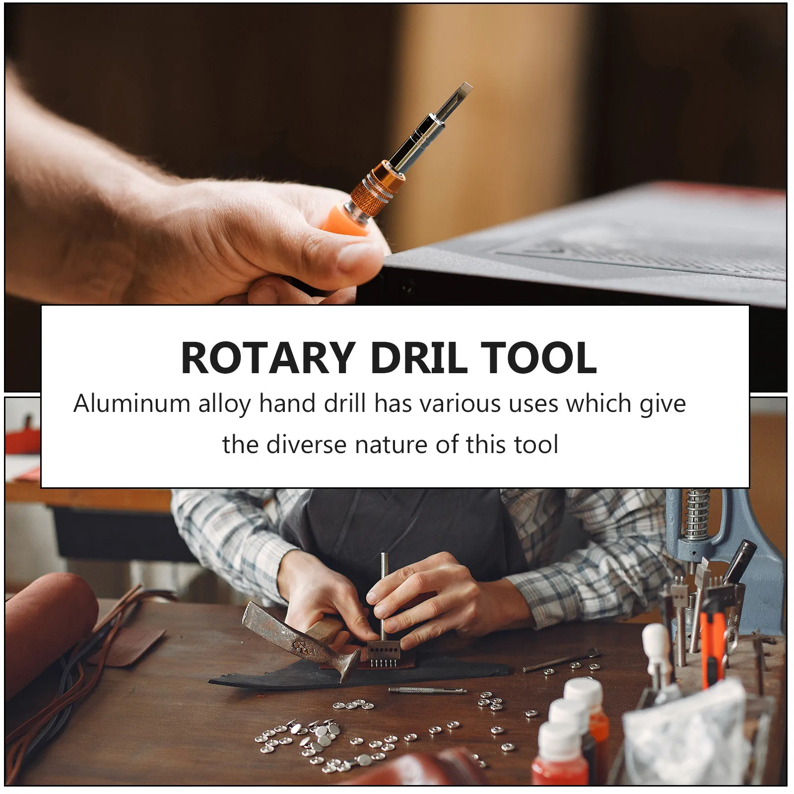 

1Set Manual Hand Drill Kit with Spiral Drill Bits for Jewelry Crafting Woodworking DIY Resin Clay Polymer Clay Bead Necklace