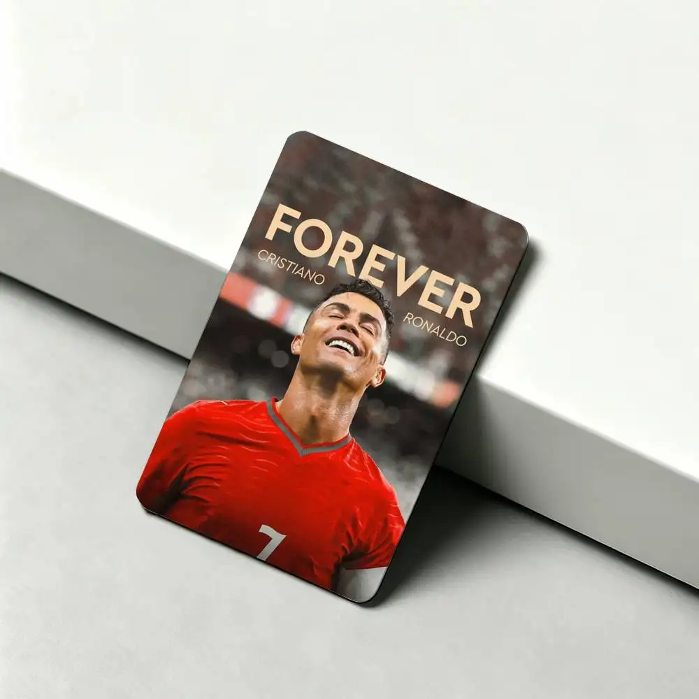The GOAT Forever CR7 C-Cristiano Ronaldo  1Set 4Pcs Waterproof Card Skin Stickers for Credit Bus IC Cards view 5
