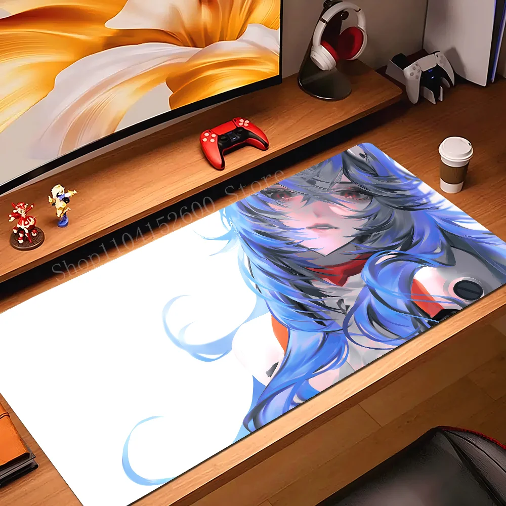 

Anime Ayanami Rei Mousepad Mouse Mat Desk Mat With Pad Gaming Accessories Prime Gaming XXL Keyboard Pad Padding Mat