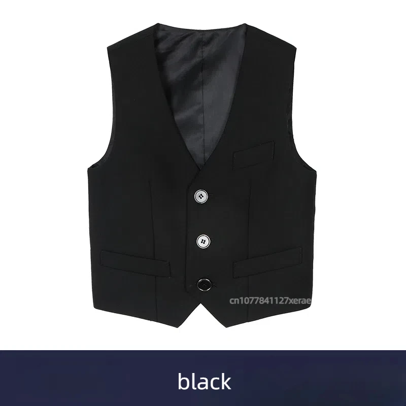 سترة رقص الجاز للأولاد على طراز الأكاديمية، سترة سوداء للأطفال، مجموعة أداء برنامج الرقص الجماعي، مجموعة ألوان ثابتة