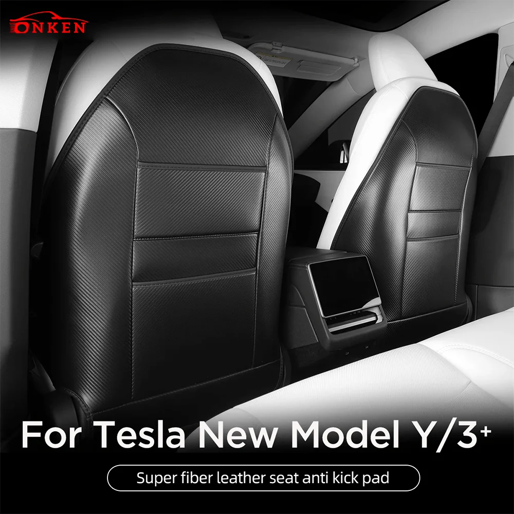 For Tesla Model 3+ Highland Model Y 2024 Car Seat Backrest Antidirty Pad Seat Protection Cover Anti Kick Pad