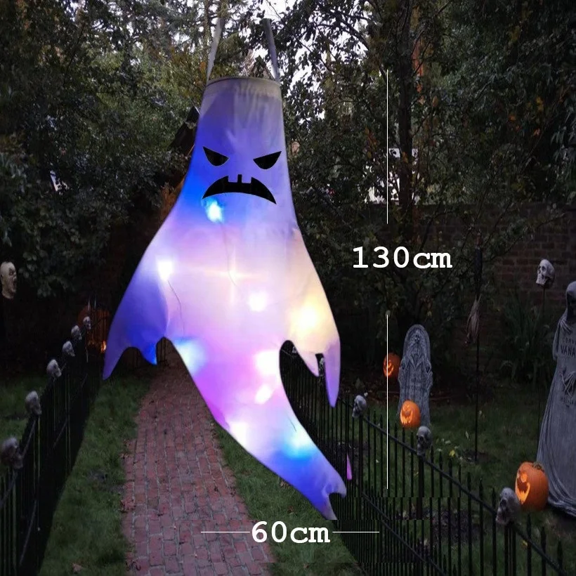Hängender Geist Halloween LED Leuchtender Geist Kindergeschenk Gruselige Party Requisiten Zuhause Outdoor Hof Bar Hängende Dekorationen