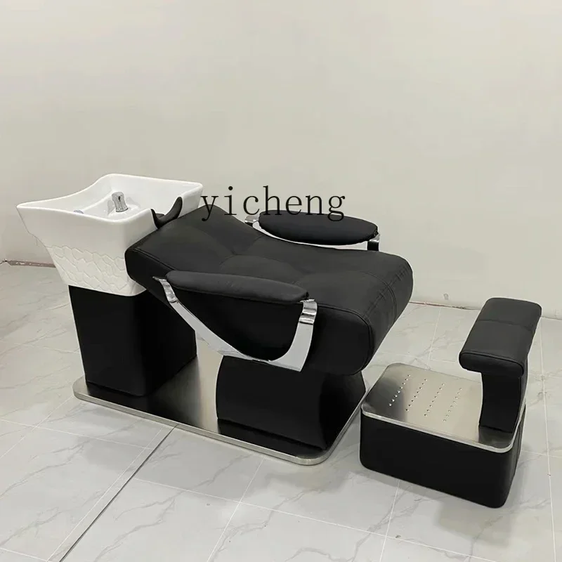 v2 Shampoo Chair Hair Salon Hair Saloon Dedicated Flushing Bed Hair Salon Simple Ceramic