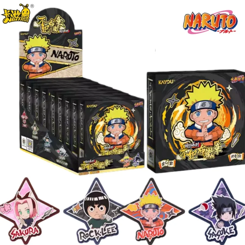 kayou-genuine-naruto-shuriken-badge-junior-peer-series-non-woven-fabric-animation-cartoon-game-collection-peripheral-toy-gift