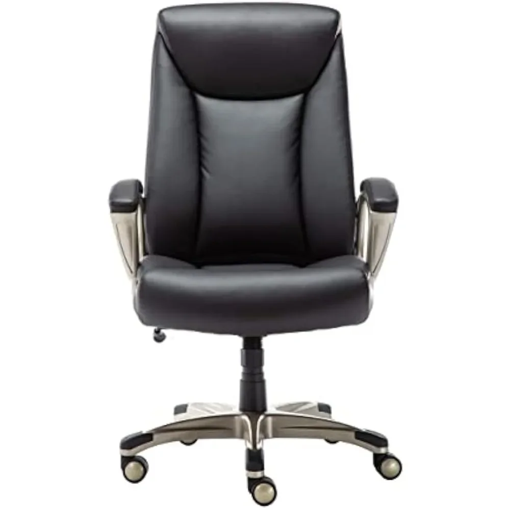 

350-Pound Capacity Desk Chair Bonded Leather Executive Office Computer Desk Chair 29.5"D X 27.25"W X 47"H Freight Free