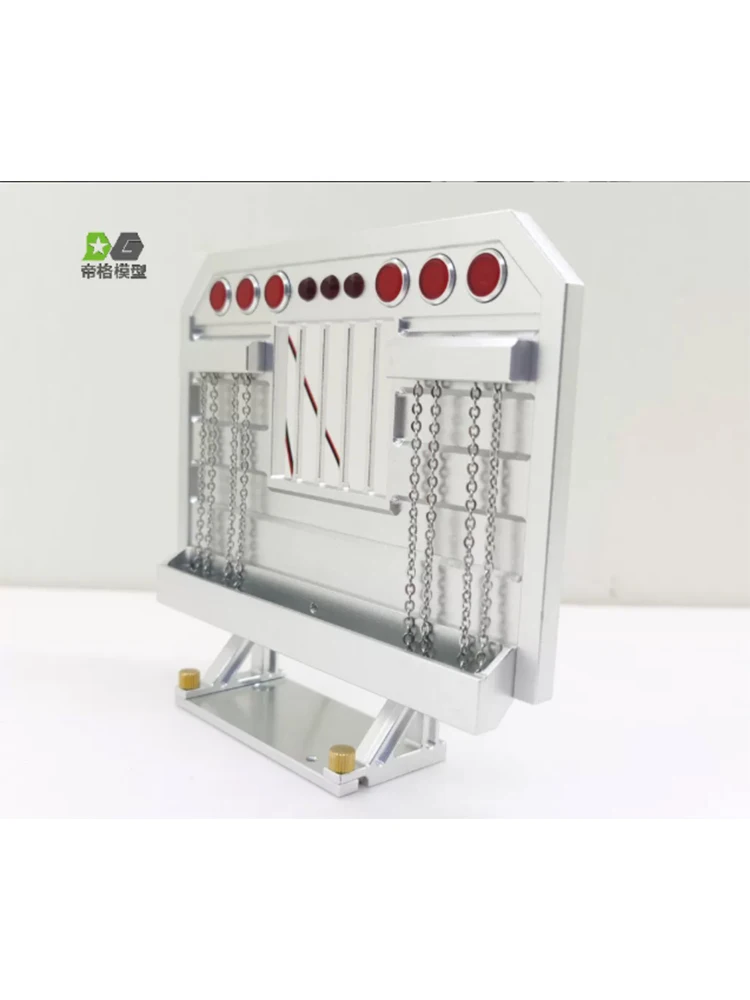 RC 1/14 Aluminiumlegierung Ausrüstungsgepäckträger mit LED-Licht für Tamiya Hydraulikbagger Lader LKW für SCANIA Tripper DIY-Teile – Detail 3