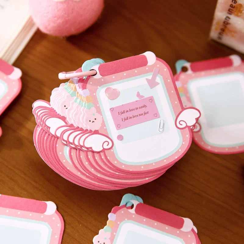 Kawaii Cartoon Memories Series Retro Style Student Message Notebook Memo Notes Pad VintageTheme Writing Paper for School