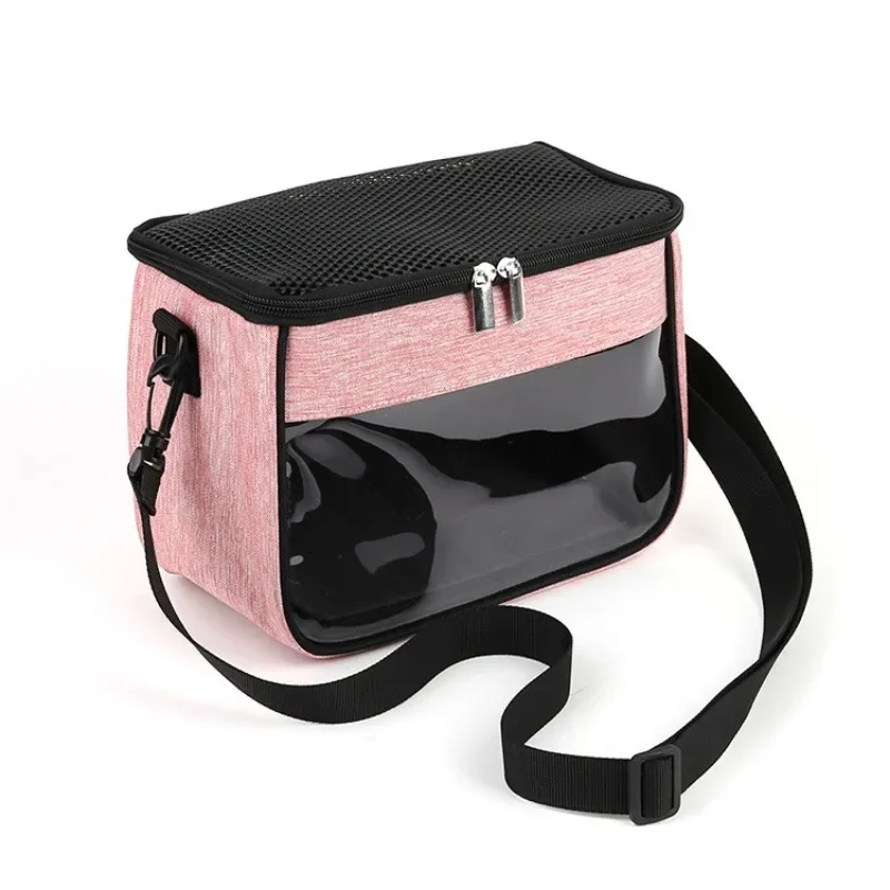 Portable Small Pet Travel Bag Breathable Animal Carrier Bag Rabbit Hamster Hedgehog Ferret Outdoor Inclined Shoulder Bag