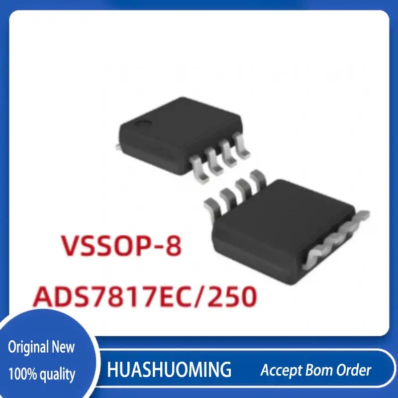 10Pcs/Lot ADS7817EC/250 ADS7817E ADS7817EB ADS7817 VSSOP8