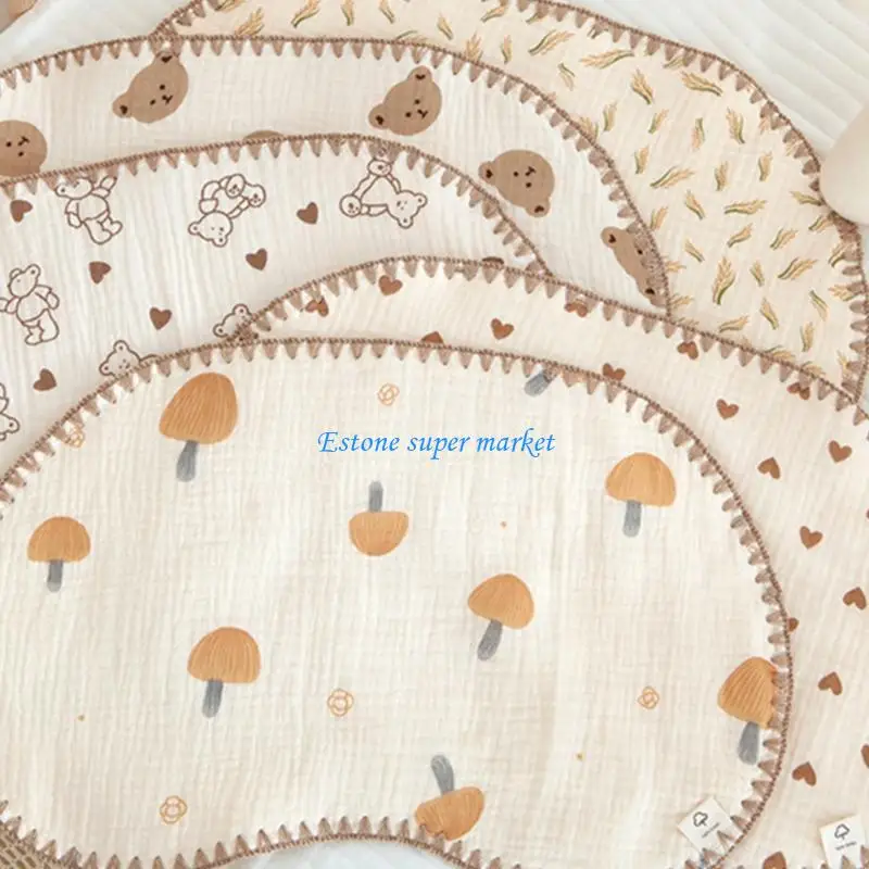 

090B Baby Flat Pillow with 10-Layers Newborn Cloud-shaped Breathable Baby Sleeping