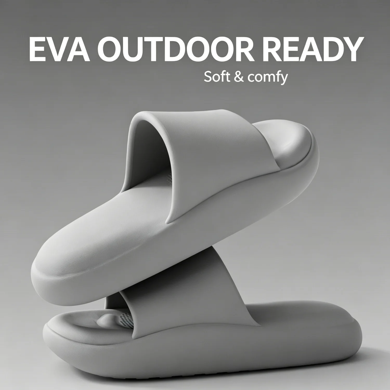 EVA-Hausschuhe für Damen und Herren, ideal für den Außenbereich, weich, bequem, mit dicker Sohle, rutschfest, für den Innenbereich, Badezimmer, als Paar. – Detail 8