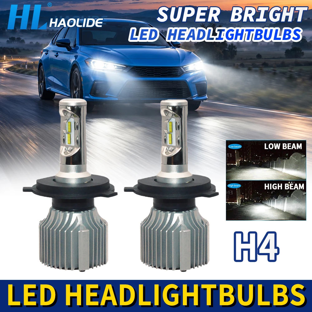 Led Headlight Bulb H7 20000Lm - HL 2Pz Lampadine LED H4 H7