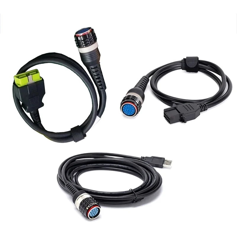 

AV32-1 компл. основной диагностический кабель OBD2 + USB-кабель + 8-контактный кабель для основного тестового кабеля интерфейса Volvo Vocom, диагностические инструменты 88890304