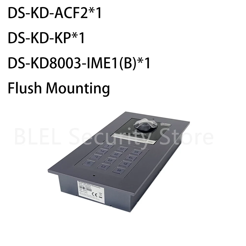 Original Hikvision DS-KD8003-IME1(B) Video Intercom  DS-KD-ACF1 DS-KD-ACF2 DS-KD-ACW1/ACW2/ACW3 DS-KD-KP DS-KD-M Flush Surface