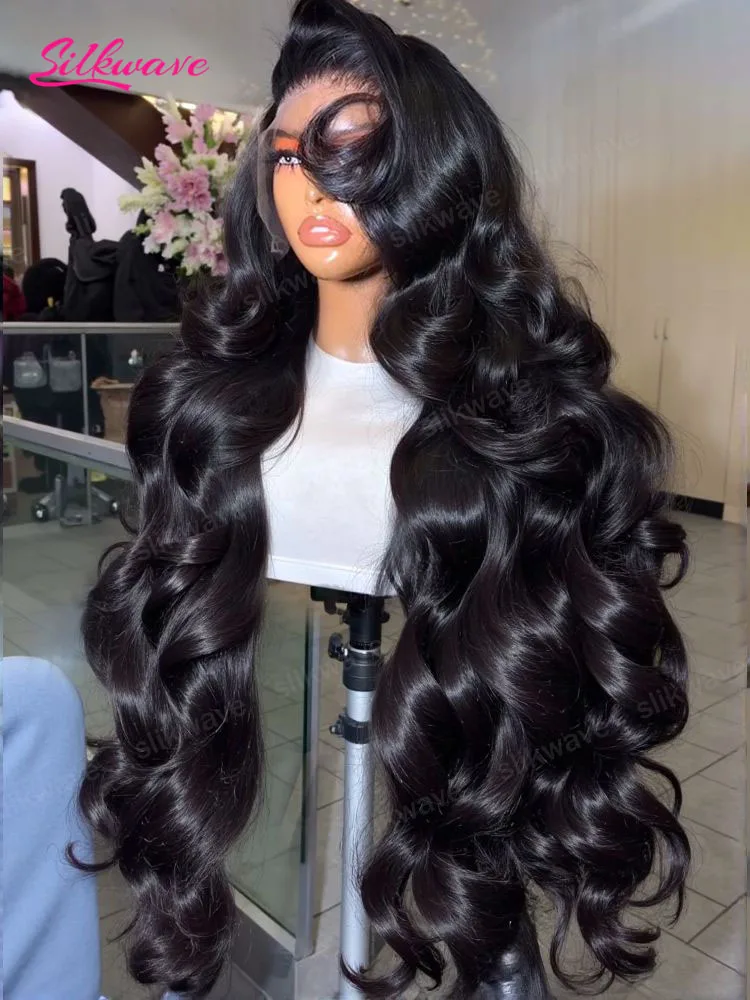 

Парик с волнистыми локонами (Body Wave) 30-40 дюймов, с HD-кружевной основой 13x6/13x4, плотность 200%, бразильские волосы Water Wave, 100% натуральные человеческие волосы, для женщин