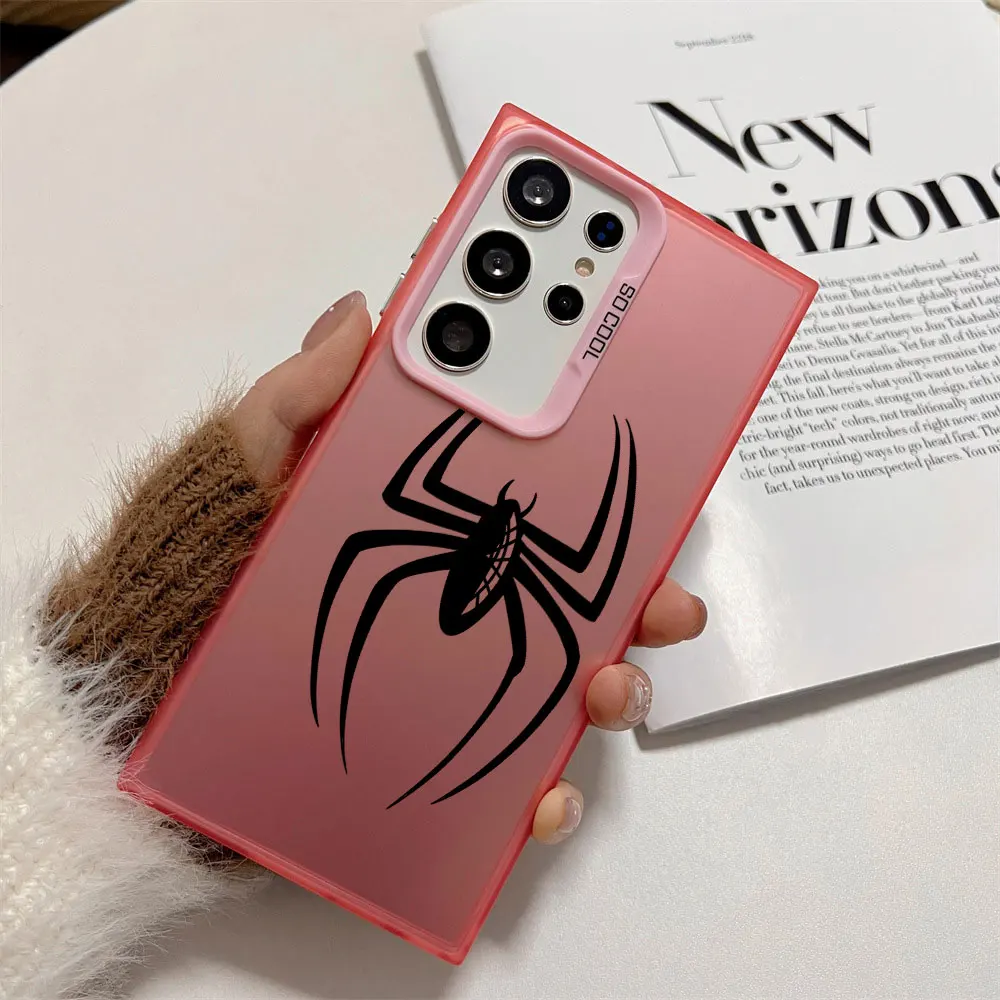 Spider Print Phone Case For Samsung Galaxy A71 A72 A73 A56 A55 A54 A53 A52 A52s A51 A50 4G 5G AntiScratch Hard PC Back Cover view 3