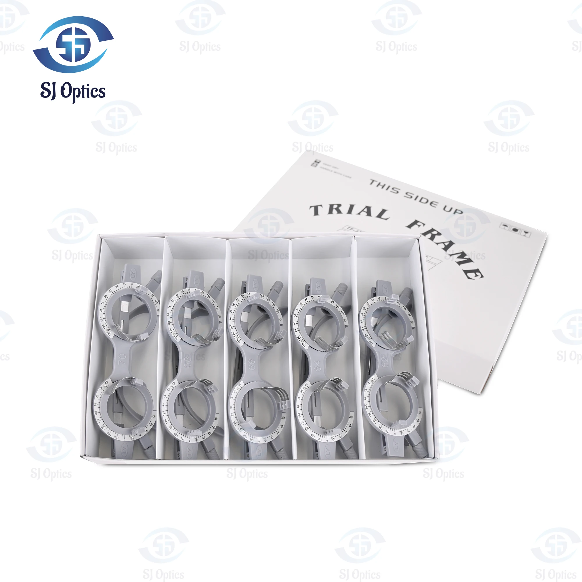 1pc TF-CT Plastic Optical Trial Frame Set Ophthalmic Trial Lens Frame 52-70mm Optional Fixed PD Adjustable Optical Equipment