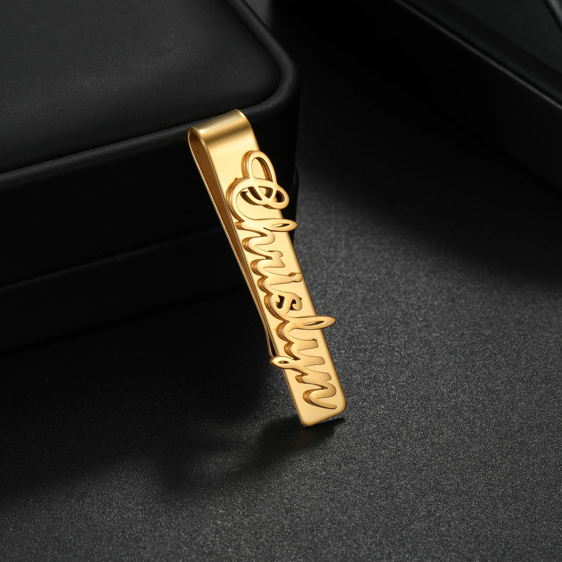 Personalized Custom Name Tie Clip for Men Stainless Steel Customized Name Tie Clip Best Man Groom Wedding Birthday Jewelry Gift