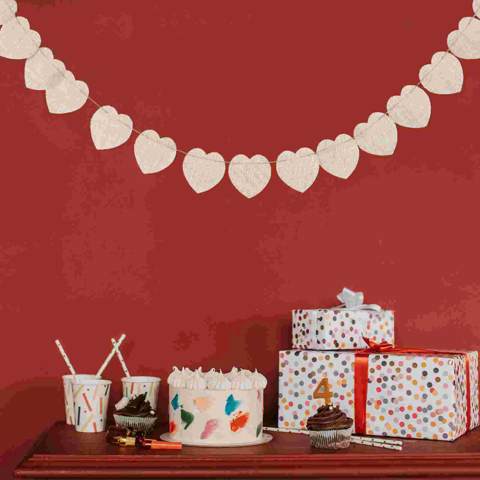 4 M DIY Bunting Banner Blank Christmas Garland European Party Banners