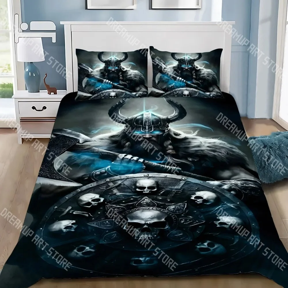 Fashion Viking Northern Germanic Culture Wolf Celtic Mystical Bedding Set Single Twin Full Queen King Size Bed Set Kids Bedroom