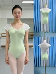 Body per danza classica pratica quotidiana body per donna in pizzo bianco ginnastica per balletto abiti da ballo body per balletto avanzato per adulti