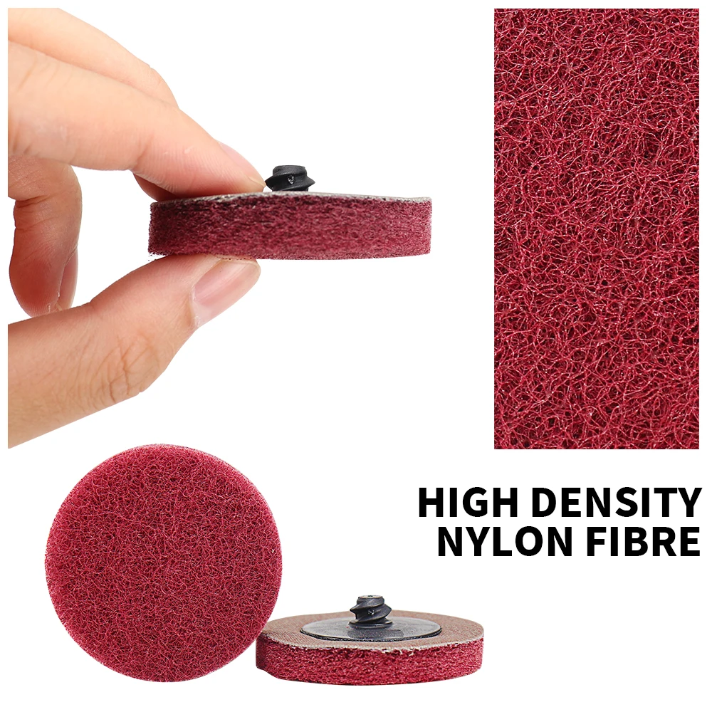 10pcs 2-Inch Quick Change Surface Sanding Discs Set with Holder Woodworking Metal Polishing Compatible Rotary Tools