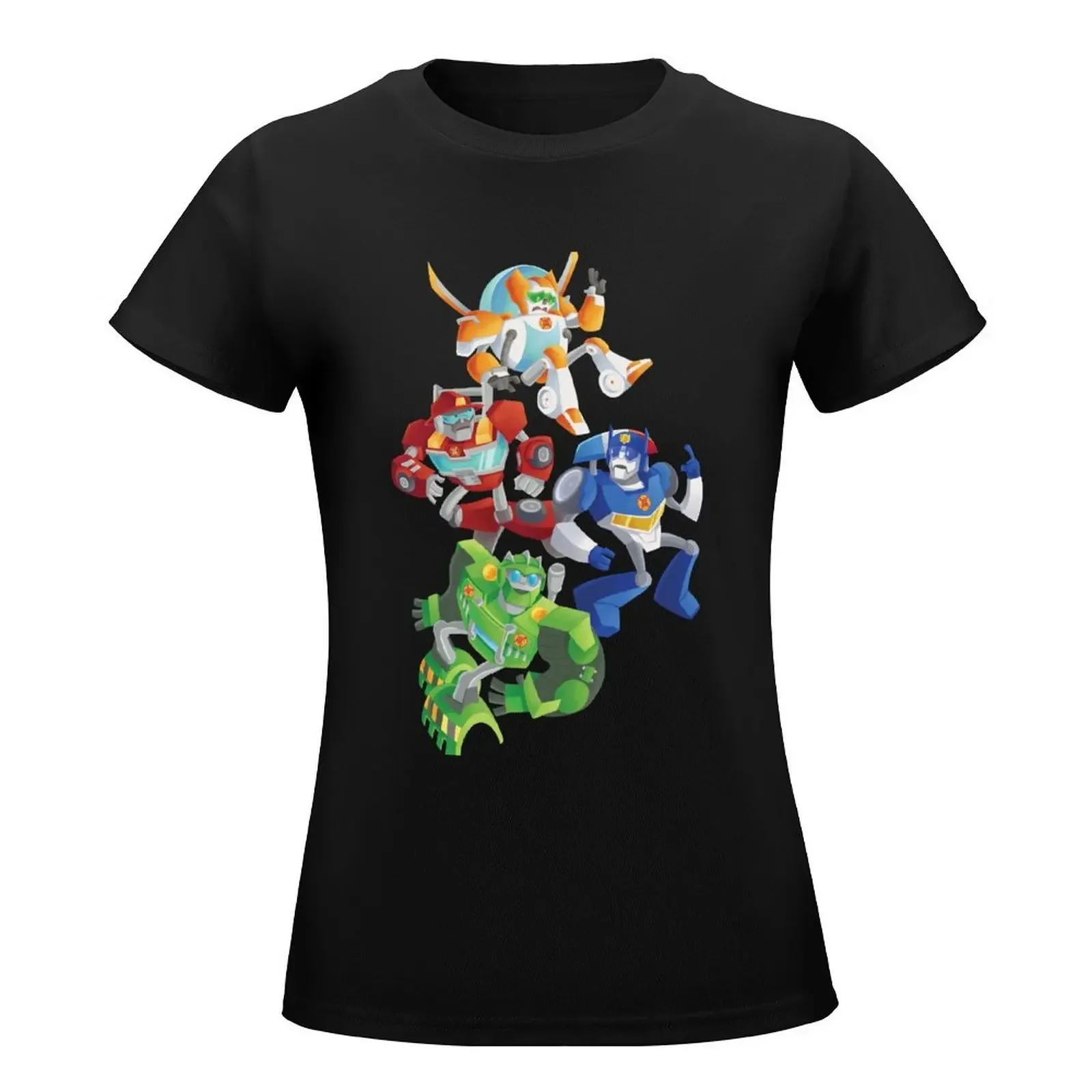 Rescue Bots: Fall to the Rescue T-Shirt korean fashion vintage clothes summer tops tees workout shirts for Women