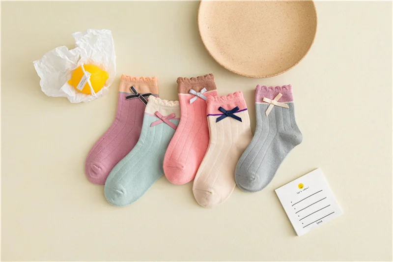 Lot de 8 paires de chaussettes de princesse en coton pour fille, socquettes décontractées, fines, mignonnes, d'extérieur, de sport, de voyage, accessoires vestisens