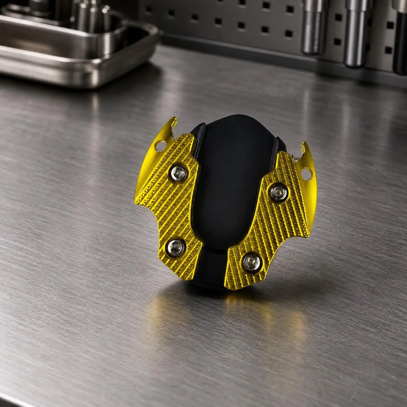 Motorcycle Kickstand Pad Foot Enlarger Aluminum Alloy Side Stand Plate Anti Sink Support for Motorbike Electric Scooter