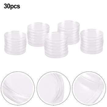 투명 밀폐 가방 동전 캡슐 상자, 실버 독수리 1Oz 동전, 둥근 세련된 가정 보관 상자 하이 퀄리티, 30PCs, 40.6mm 