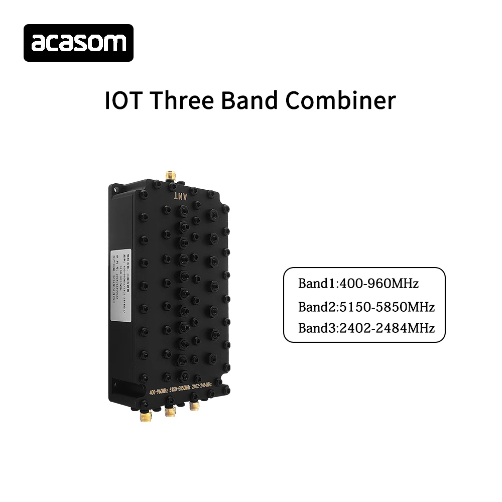 400MHz/2.4GHz/5.8GHz 4 Band Cavity Diplexer Combiner  Multiplexer For  WiFi  IOT Wireless Communication