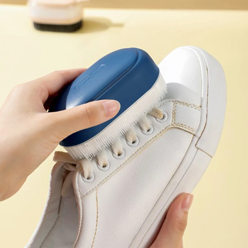 Cepillo de fregado de ropa multifuncional, cepillo de zapatos de piel suave, cepillo de lavandería minimalista para el hogar, suministros de limpieza, 1pc