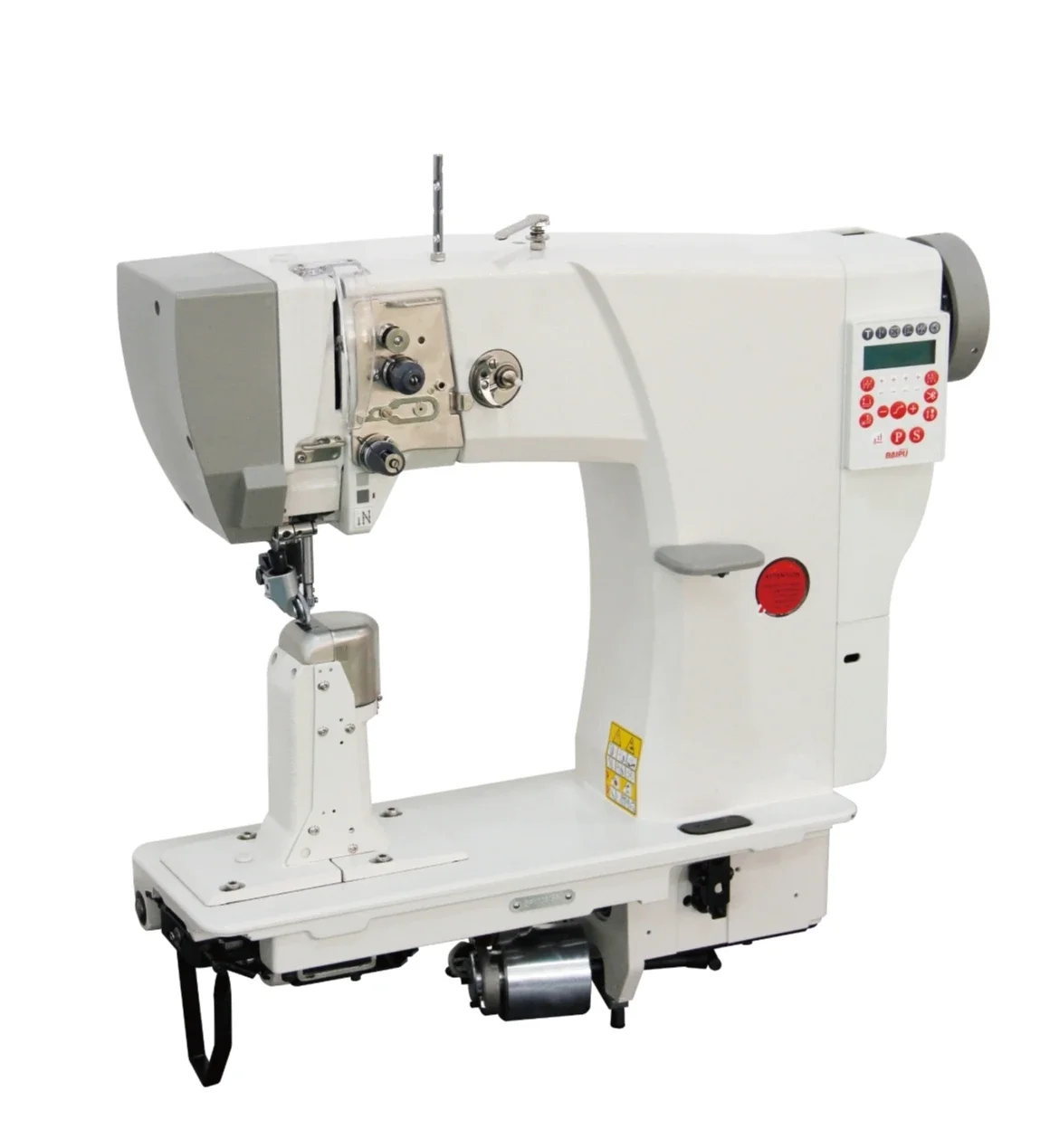 HM-8400  professional for car seat covers making  heavy duty double needle sewing machine post bed machine