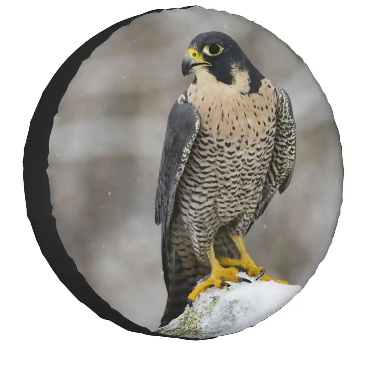 Peregrine Falcon Animal Spare Tire Cover for Toyota Prado Jeep RV SUV 4WD 4x4 Car Wheel Protector Covers 14