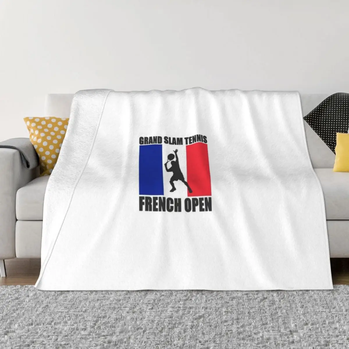 

Grand Slam Tennis French Open Throw Blanket warm winter blanket Vintage Blanket