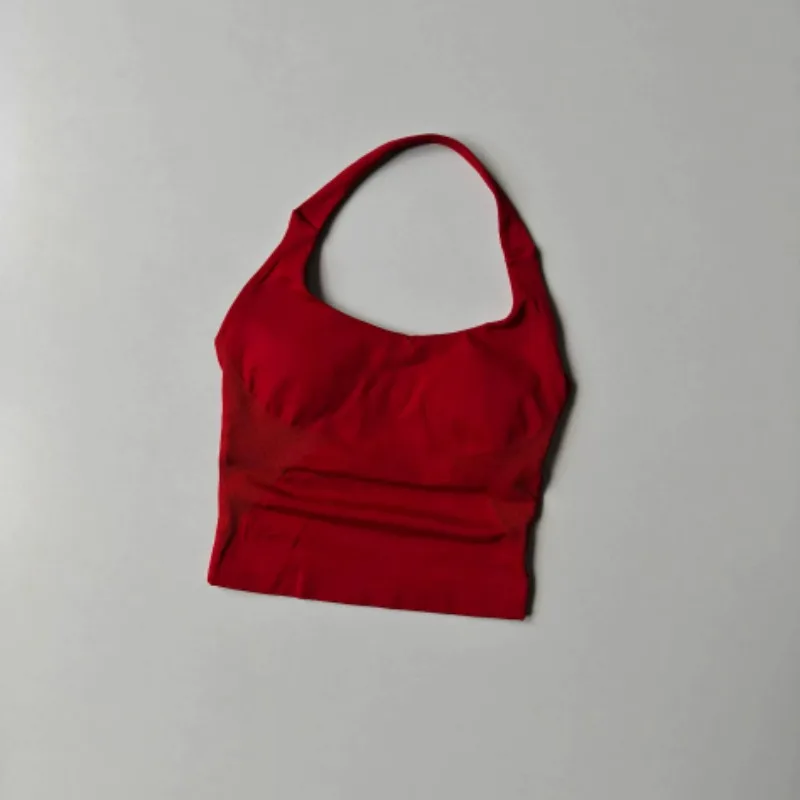 Impact Halter Top Tracksuit Athletic Women Gym Suit Comprehensive Training Jo Solid Color Gym