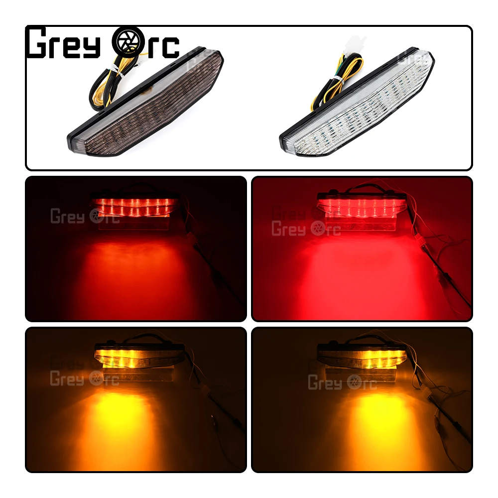 دراجة نارية الخلفية الذيل ضوء الفرامل بدوره إشارات المتكاملة مصباح ليد لكاواساكي ZX-6R 2007-2008 ZG-14 CONCOURS ZRX-1200 DAGE