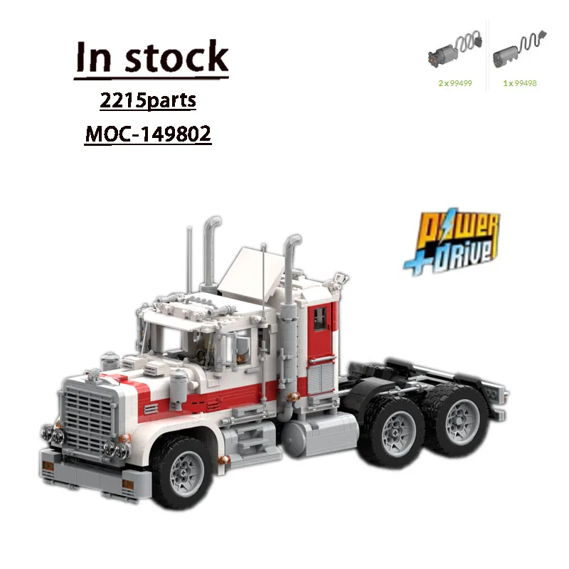 

MOC- 149802 Грузовик для кошек The Remake RC Сращивание Строительный блок Модель 2212 Запчасти MOC Креативный рождественский строительный блок для мальчиков Игрушка в подарок