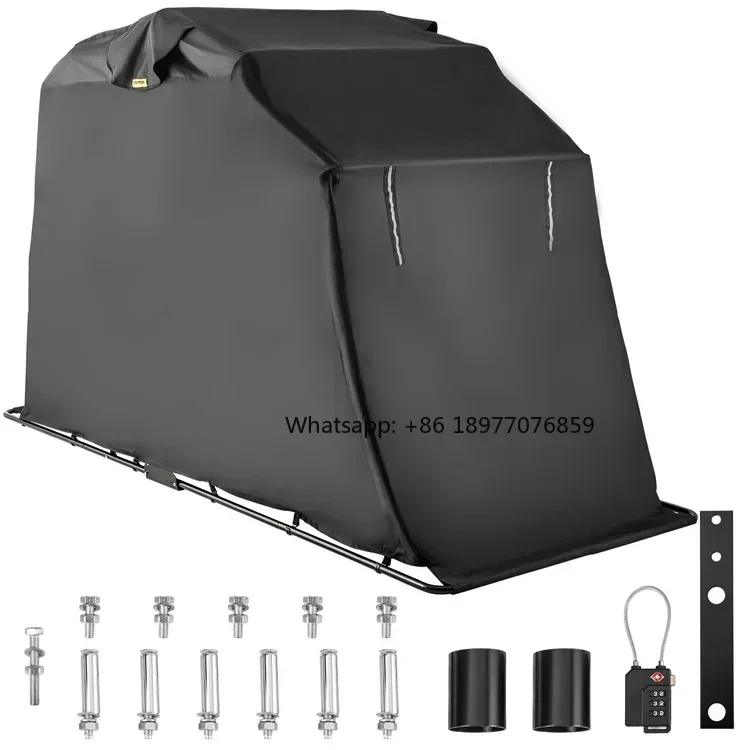 Outdoor 600D High Quality Waterproof Motorcycle Storage Protection Heavy Duty Motorcycle Cover Shelter Rain Dust Resistant